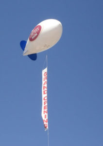 Opelousas auto dealer advertising blimps